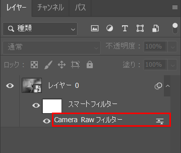 「Camera Rawフィルター」